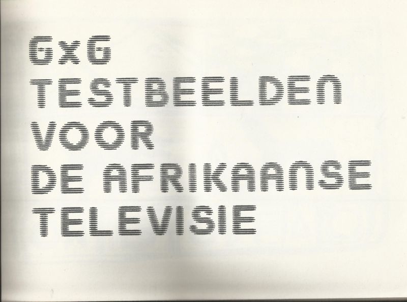 Toebosch, Eric - G X G Testbeelden voor de Afrikaanse televisie