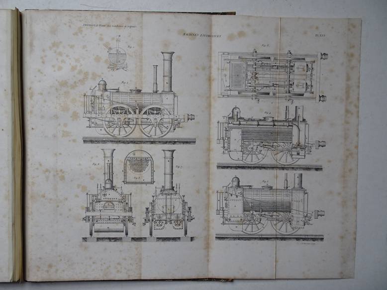 Mellet, F.N.. - Traité des machines à vapeur et de leur application à la navigation, aux mines, aux manufactures, etc. 2 volumes.