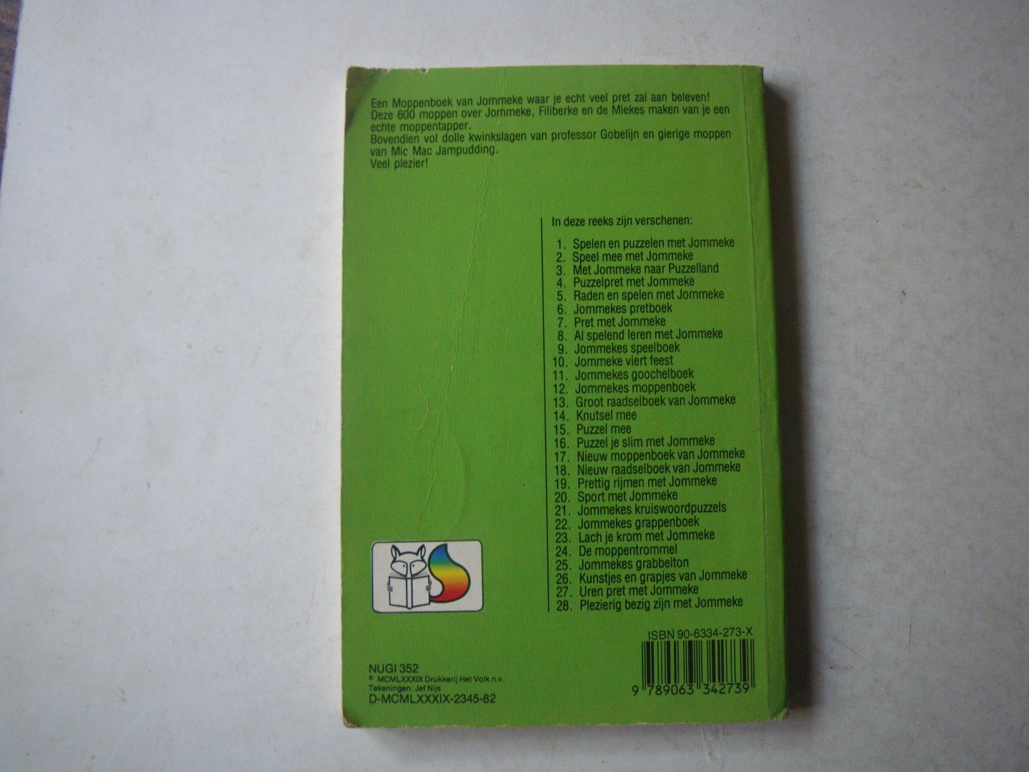 Karel Haerens , tekeningen Jef Nijs - Jommekes moppenboek