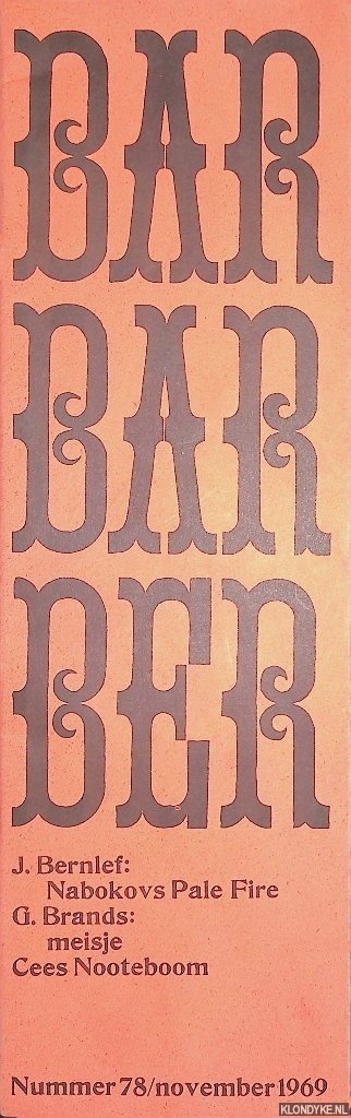 Bernlef, J. & G. Brands & K. Schippers (redactie) - Barbarber 78: Tijdschrift voor teksten