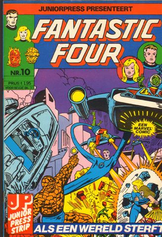 Junior Press - Fantastic Four nr. 10  ,  Als een wereld sterft,  geniete softcover, goede staat