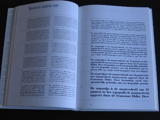  - Lettergids Baskerville, Bembo, Bodoni, Century Schoolbook, Cheltenham, Garamond, Helvertica, Optima, Quorum, Rockwell Times, Univers, Speciale tekens