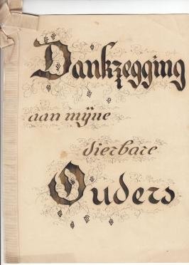 NELLIE - Dankzegging aan mijne dierbare Ouders.