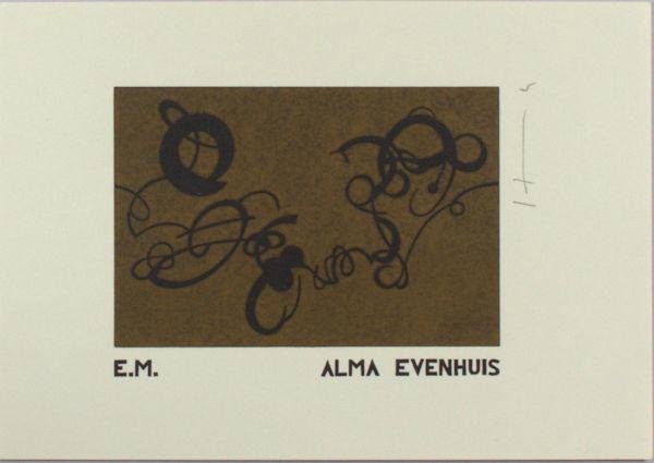 Husa, Pavel. - Exlibris voor Alma Evenhuis