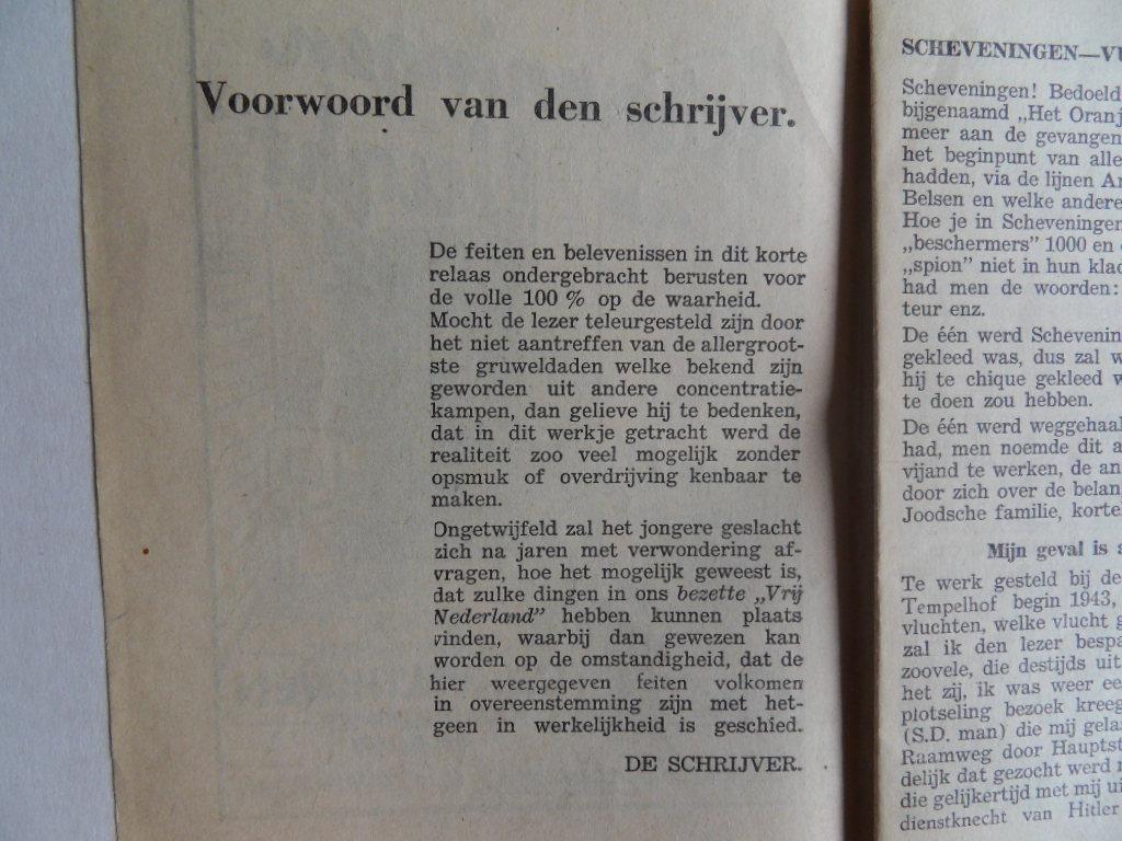 Velthoven, G.J. van. [Gevangene ]. - Scheveningen - Vught. [ Autobiografisch verhaal van een ervaringsdeskundige - gevangene ].