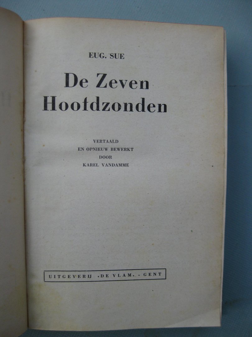 Sue, Eug. - De Zeven Hoofdzonden.