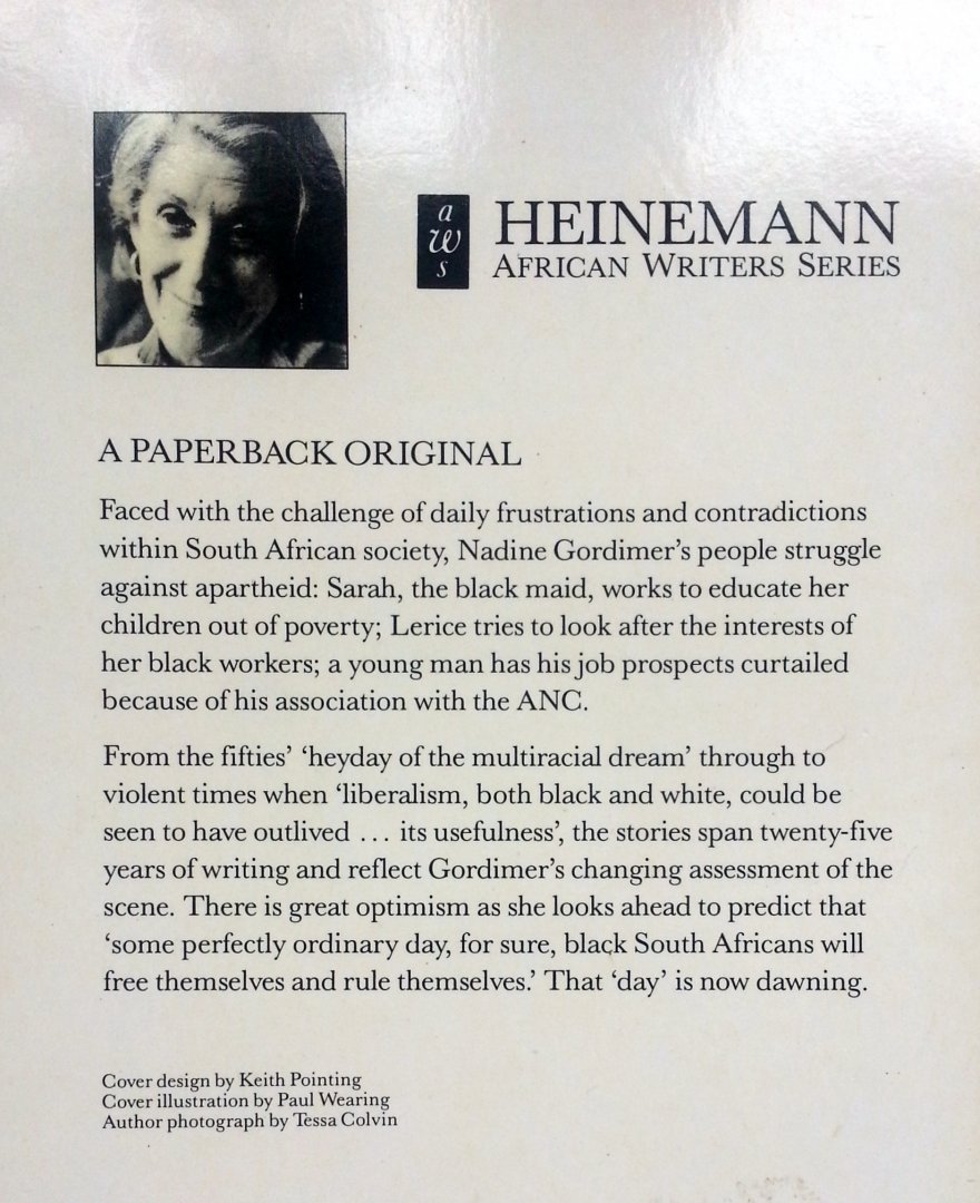 Gordimer, Nadine - Some Monday For Sure (ENGELSTALIG)