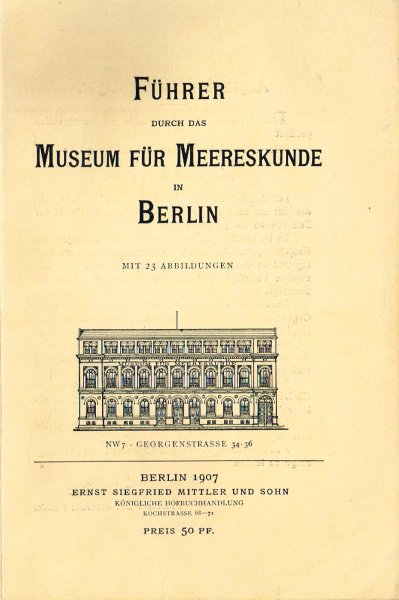 Führer - Führer durch das Museum für Meereskunde in Berlin