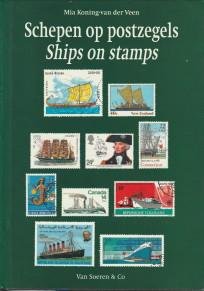 KONING-VAN DER VEEN, MIA - Schepen op postzegels. Schips on stamps