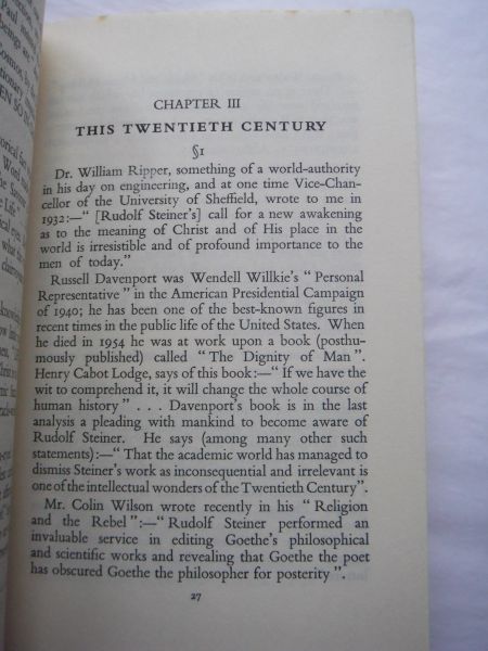 Freeman, A. - Why I am a "Steinerian"