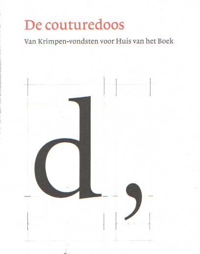 Delft, Marieke van - De couturedoos: Van Krimpen-vondsten voor Huis van het Boek