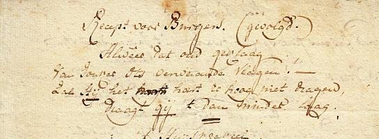 PUNTDICHTEN - Eén blad met zes handgeschreven gedichten (ca. 1790).