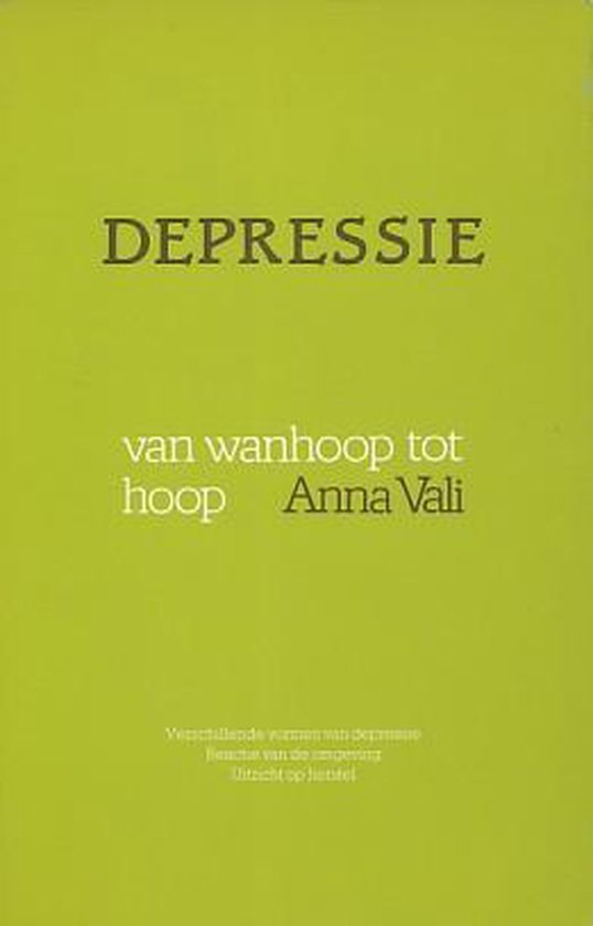 Vali, Anna - Depressie - van wanhoop tot hoop