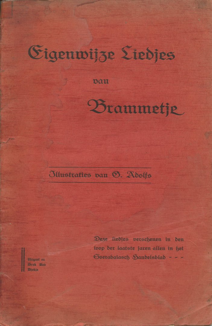 Brammetje (M.H. Du Croo) - Eigenwijze liedjes van Brammetje [Illustraties van G. Adolfs]