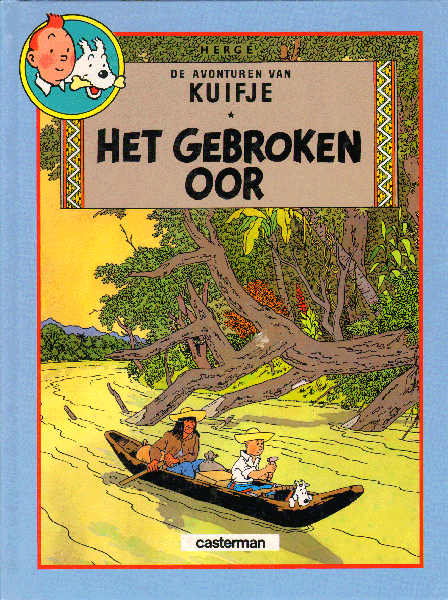 Herge - Kuifje, Het Gebroken Oor/Cokes in Voorraad, De Avonturen van Kuifje, dubbelalbum hardcover, gave staat