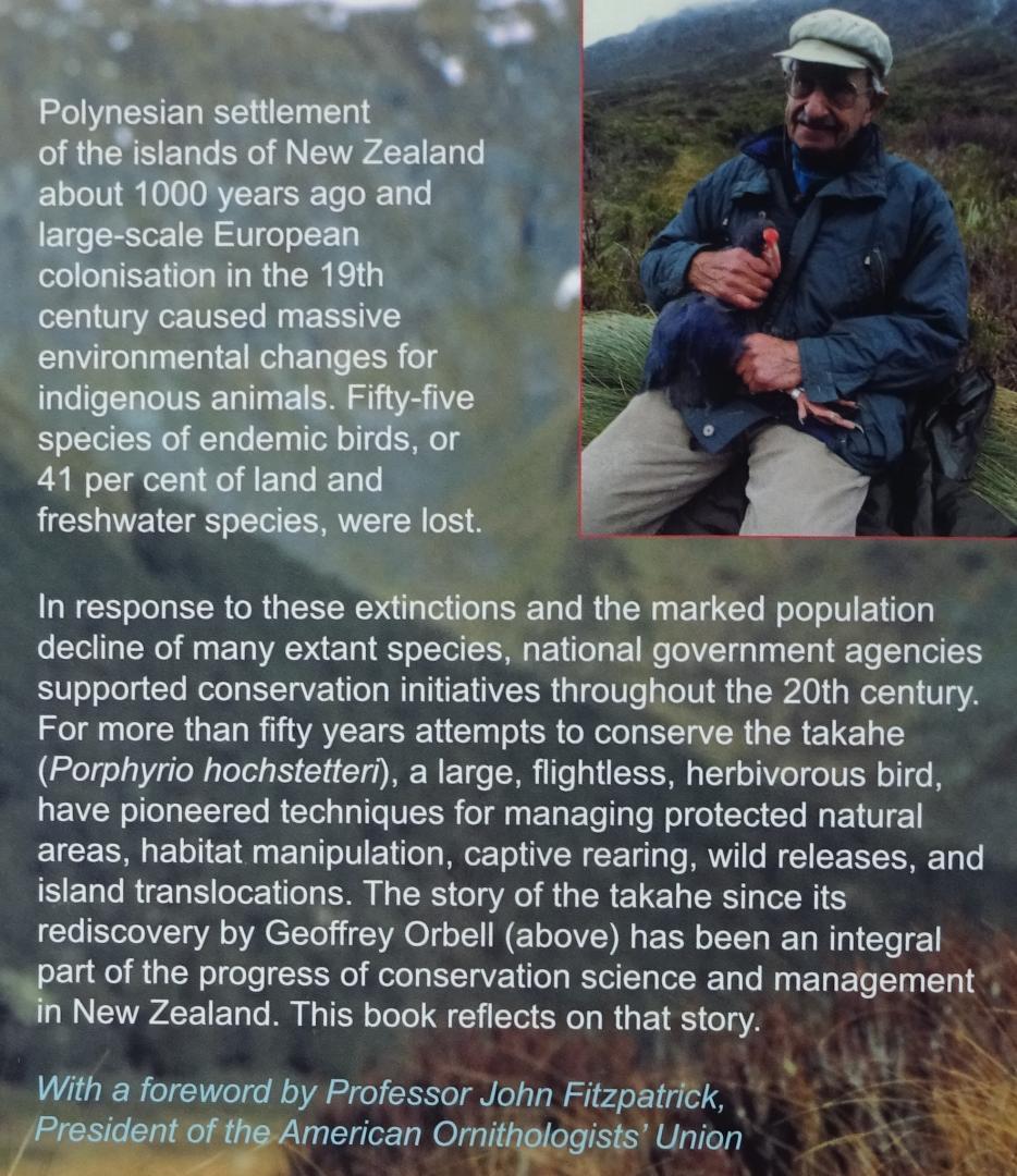 Lee, William G. & Ian G. Jamieson (edited by) - The Takahe. Fifty Years of Conservation Management and Research [ isbn 9781877276019 ]