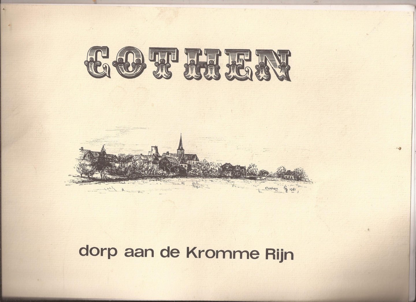 Bunjes, Mevrouw (tekeningen) - Cothen dorp aan de Kromme Rijn