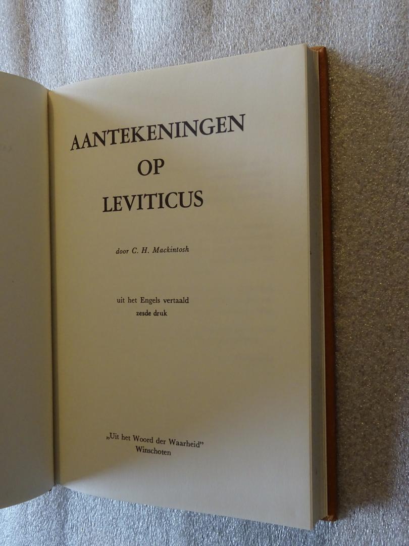 Mackintosh, C.H. - Aantekeningen op Leviticus