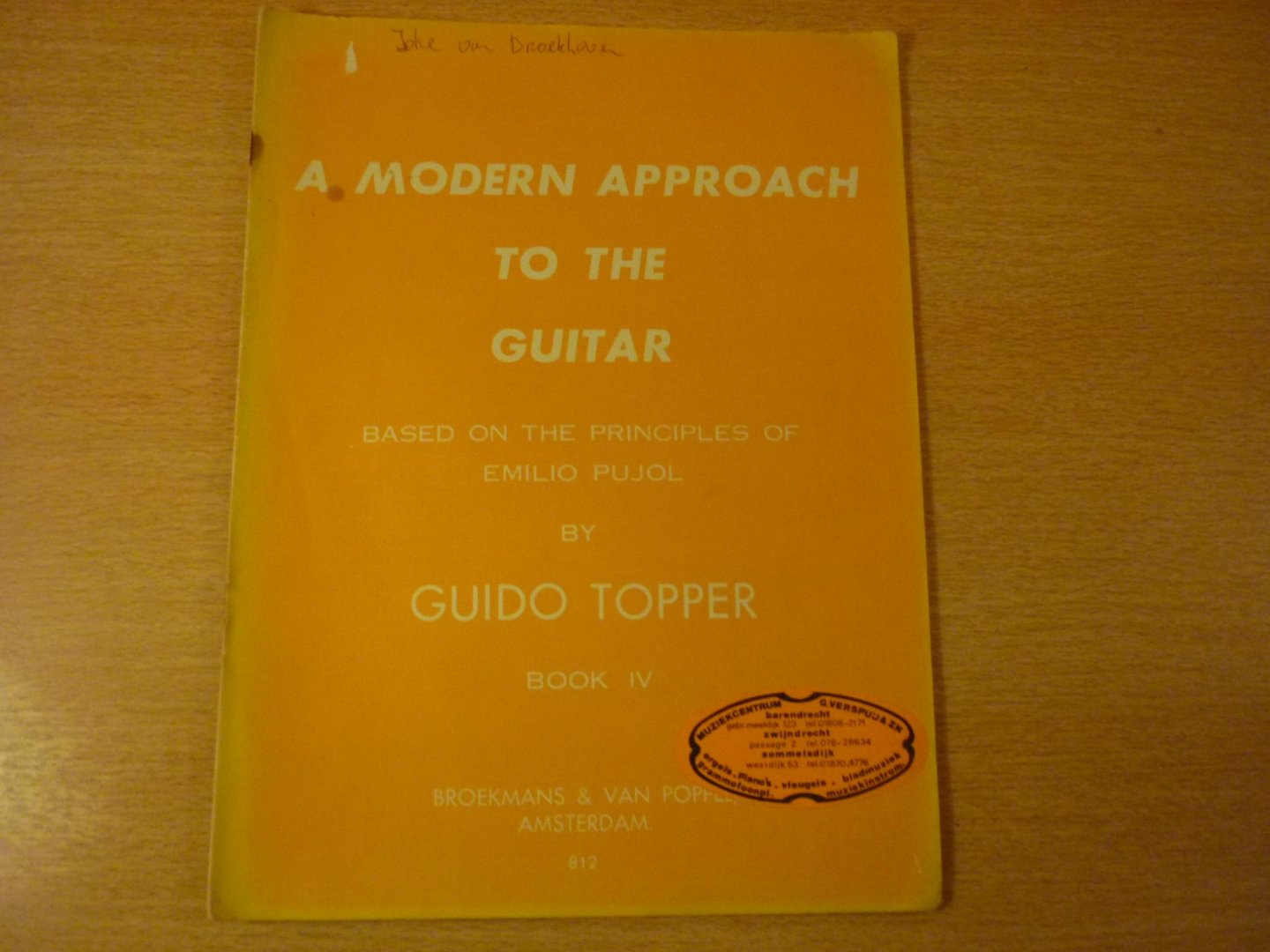Topper; Guido - A modern approach tot the Guitar - Book IV