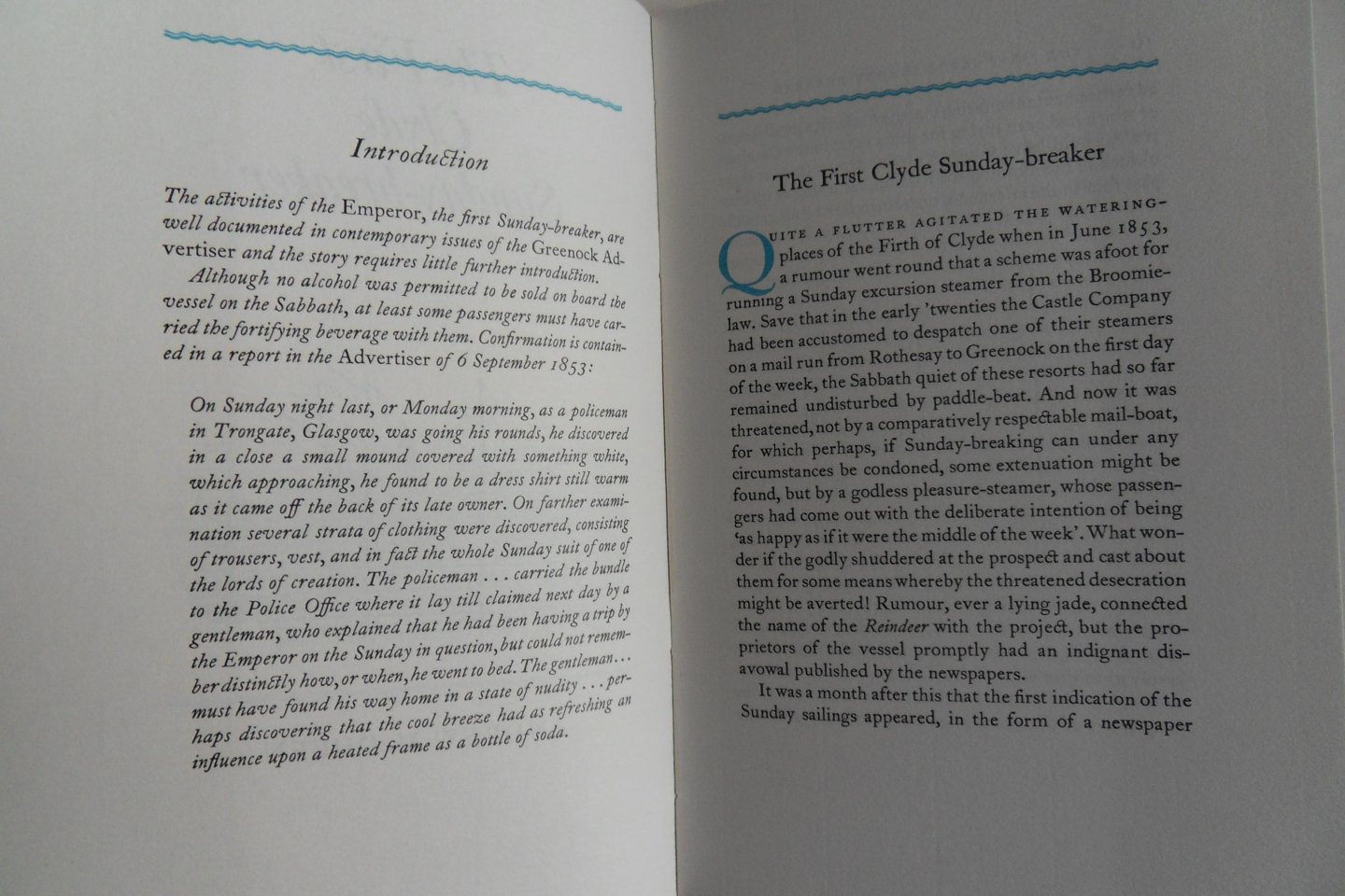 Rae, Thomas (selected and introduced by). - Four Tales of the Clyde. [ Genummerd ex. 58 / 200 ].