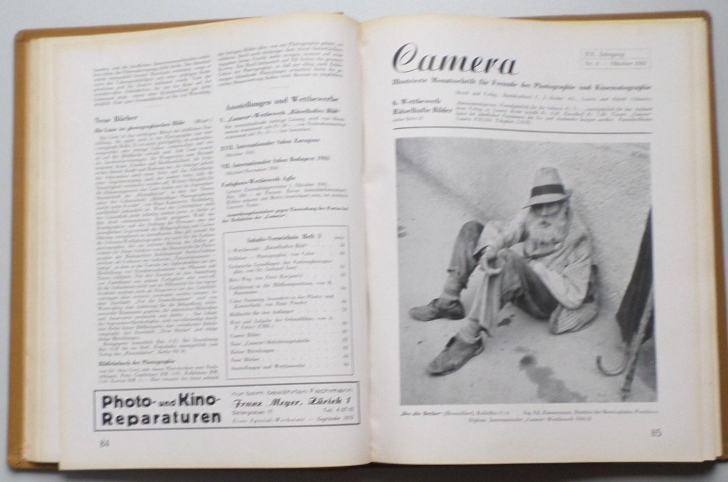 Bucher, C.J. - Camera, Illustrierte Monatsschrift für Freunde der Photographie und Kinematographie XX. Jahrgang 1941/42