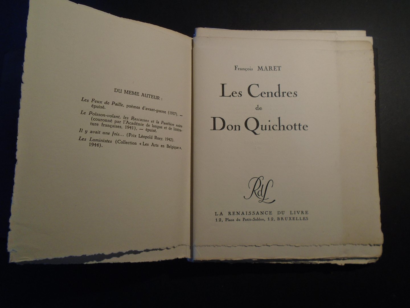 Maret, , Francois - Les Cendres de Don Quichotte