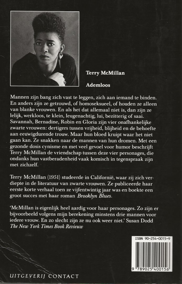 Macmillan  Terry  Vertaald door Aafke van der Made  Omslagontwerp Pieter van Delft  ADM International B.v. te Amsterdam - Ademloos
