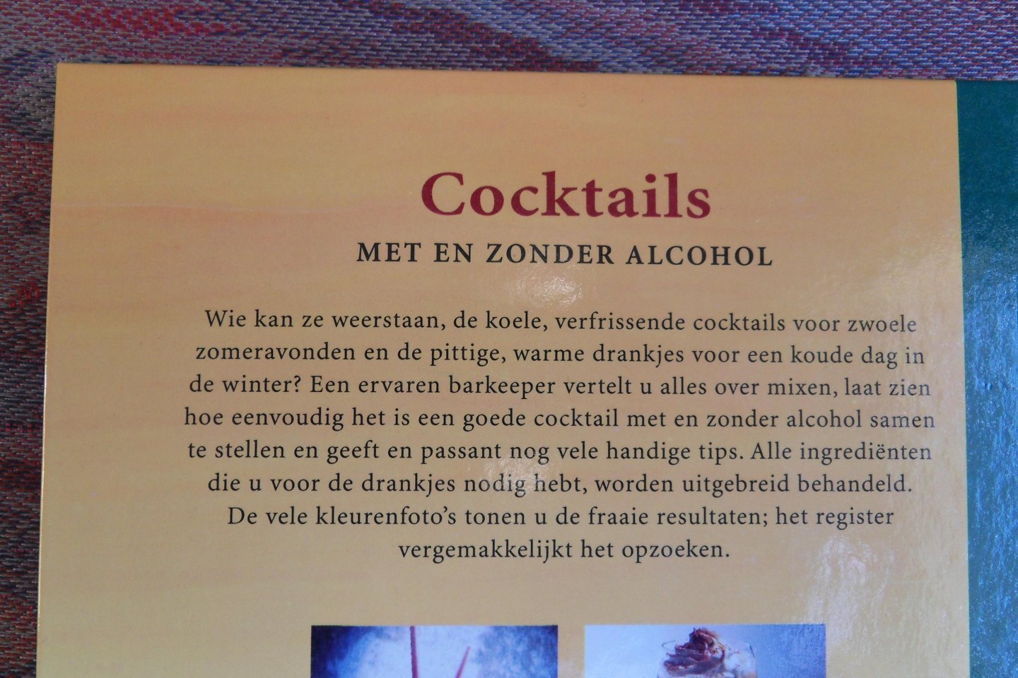 Süss, Helmut. (vertaling Wiesje Lok). - Cocktails met en zonder alcohol.