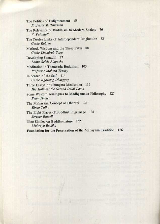 Mullin, Glenn H. & Nicholas Ribush(editors) - Teachings at Tushita: Buddhist discourses, articles, and translations.