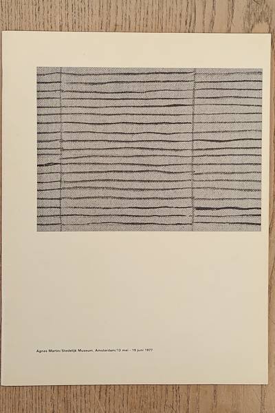 SM 1977: - Agnes Martin. Schilderijen, tekeningen. Catalogue 623.