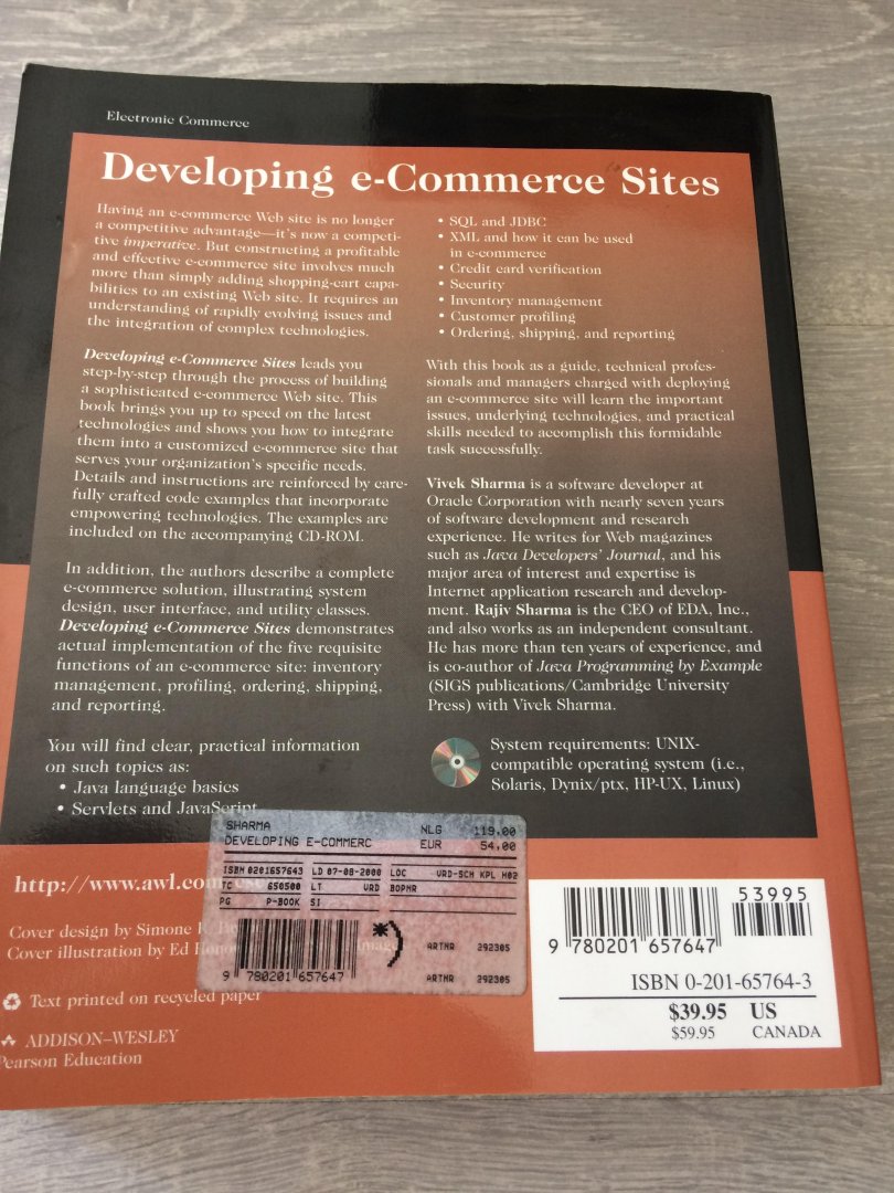 Sharma - Developing e-Commerce Sites