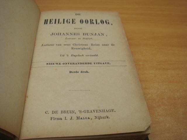 Bunjan, Johannes - De heilige oorlog