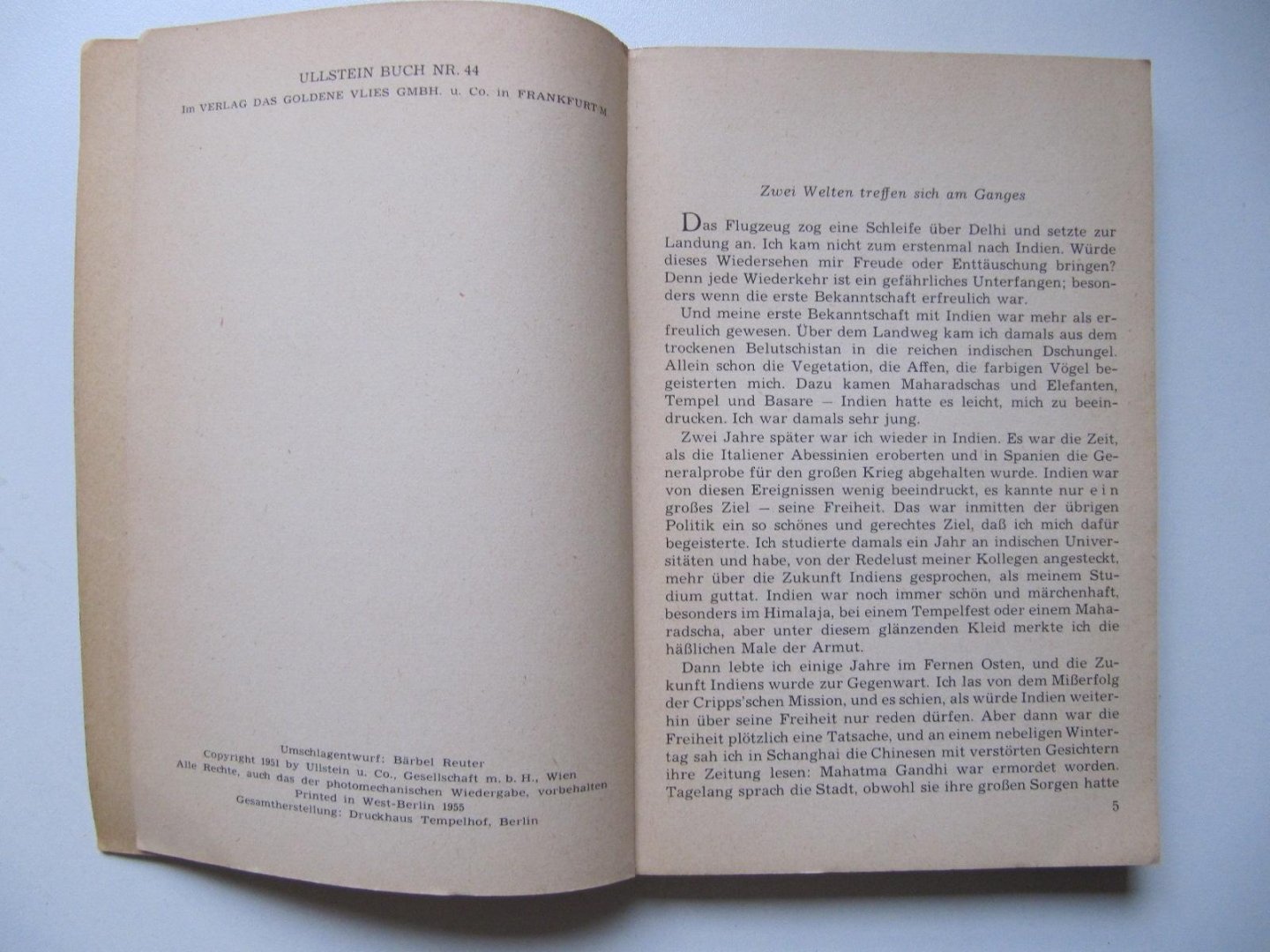 Herbert Tichy - Die Wandlung des Lotos - Ein Indienbericht