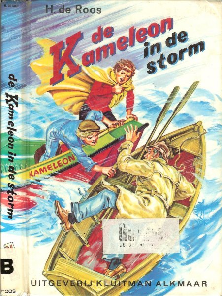 Roos, H. de  Geïllustreerd zwart - wit  door Gerard van Straaten - De Kameleon in de storm