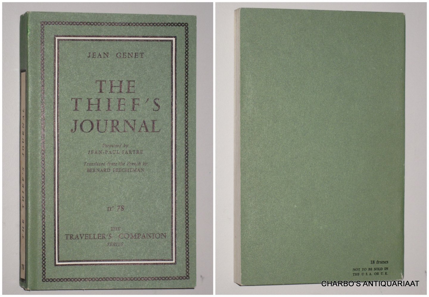 GENET, JEAN, - The thief's journal.