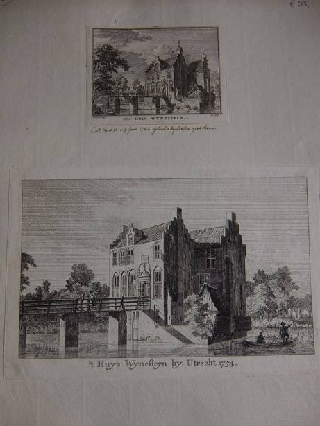 Jutphaas.. - 't Huys Wynesteyn by Utrecht 1754. - Het huis Wynestein.