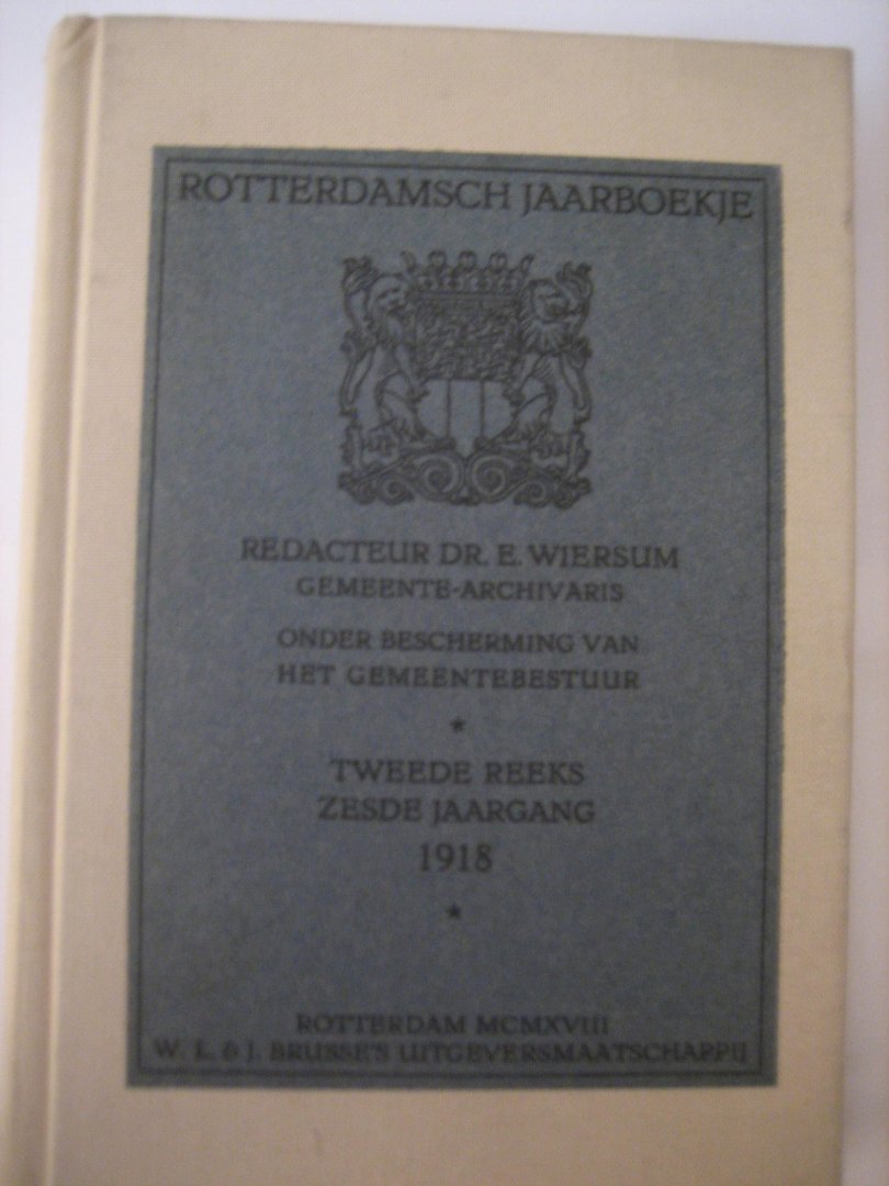  - Rotterdamsch Jaarboekje  1918