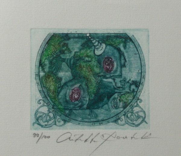 Antyukhin, Konstatin (Antioukhin). - Exlibris voor Dr. D. Novak.