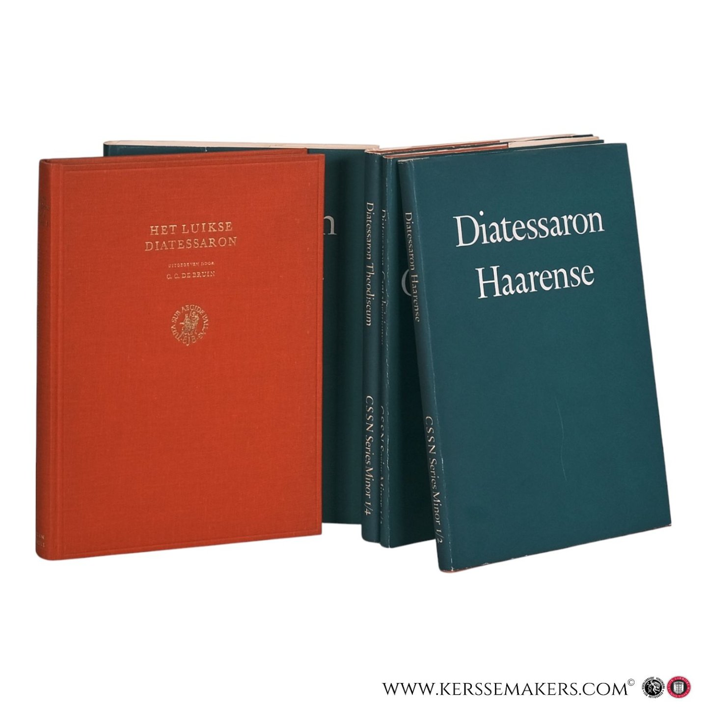 Bruin, C.C. de / Gerhardt, Christoph. - Diatessaron Leodiense / Het Luikse Diatessaron, Diatessaron Haarense / Het Haarense Diatessaron, Diatessaron Cantabrigiens / Het Diatessaron van Cambridge, Diatessaron Theodiscum / Das Leben Jesu [ 4 volumes ].
