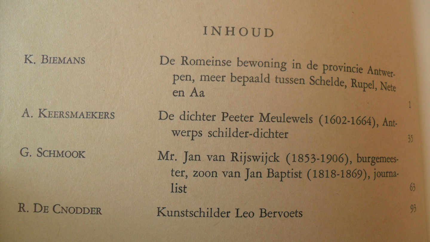 Biemans Keersmaekers e.a. - NOORDGOUW XV - 1975