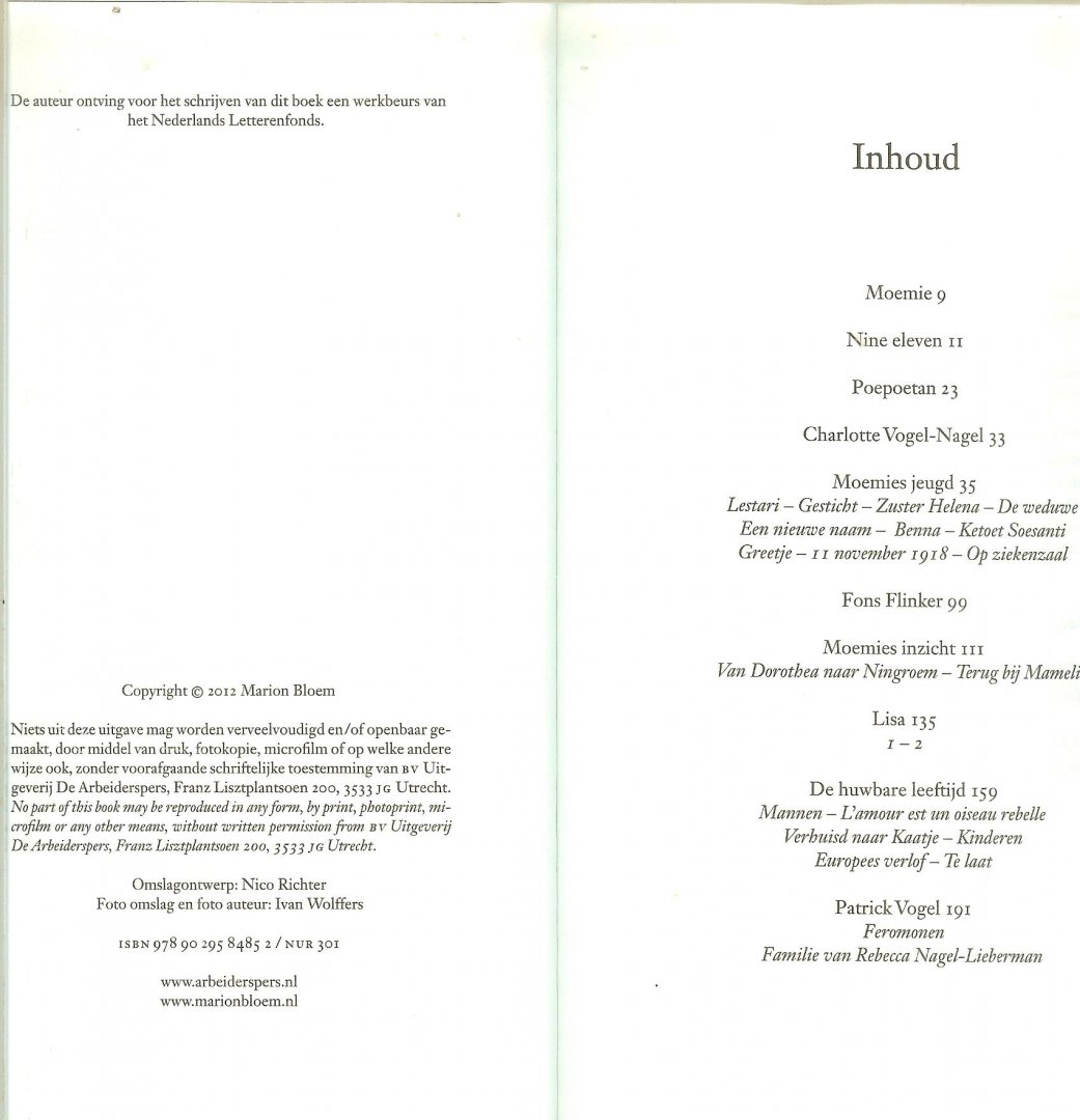 Bloem, Marion  Omslagontwerp  Nico Richter  Foto omslag en foto  auteur  Ivan Wolffers - Een meisje van honderd