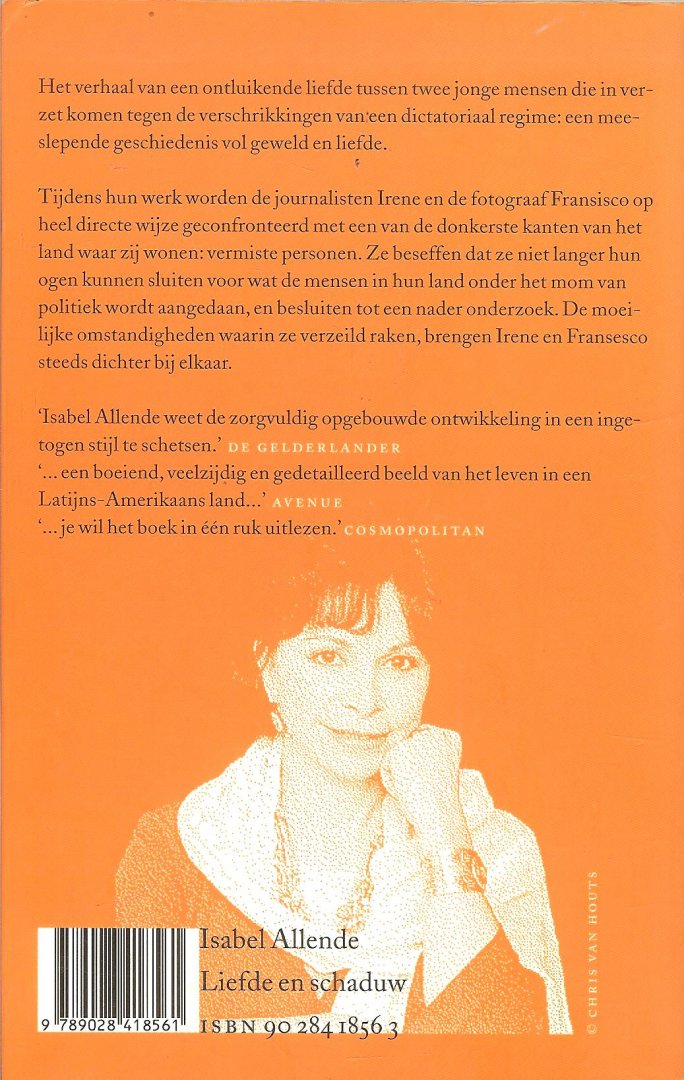 Allende, Iasabel  Vertaald uit het spaans door Giny Klatser - Liefde en schaduw