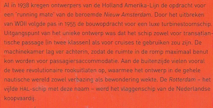 Guns, Arnour; Guns, Nico - SS Rotterdam : een beknopte scheepsbiografie