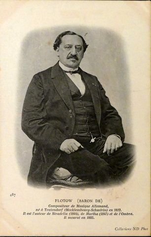 Flotow, Friedrich von: - [Fotopostkarte] Flotow (Baron de]