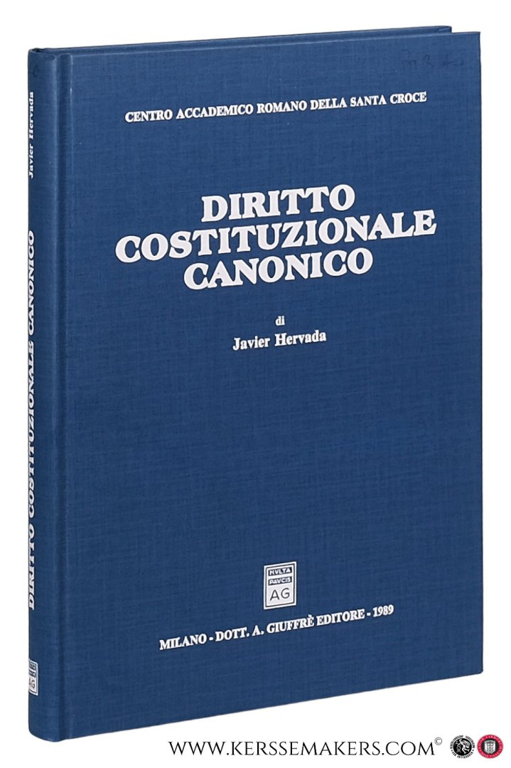 Hervada, Javier. - Diritto Costituzionale Canonico.