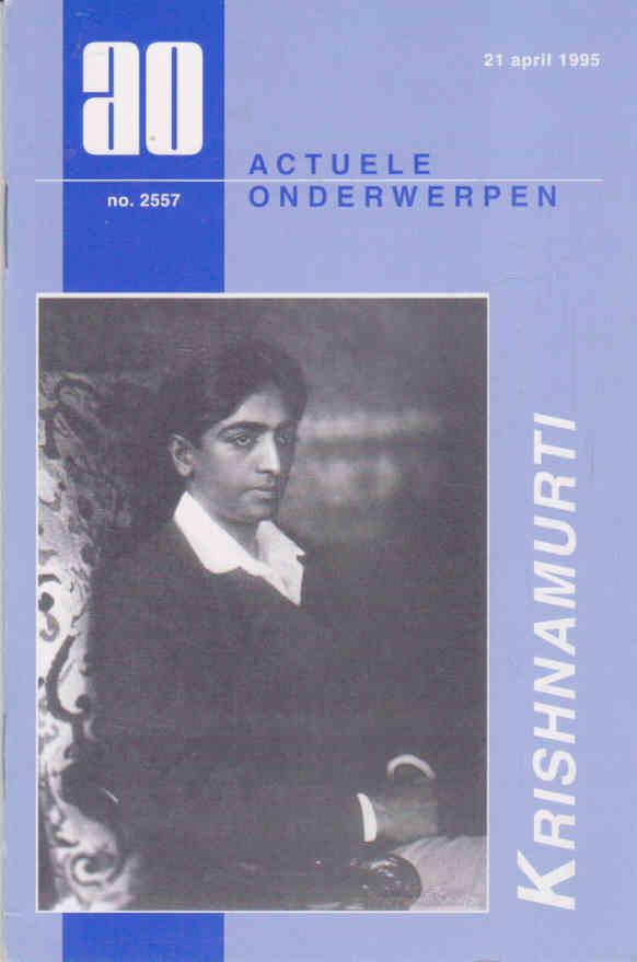Kroft, H. van der - Krishnamurti