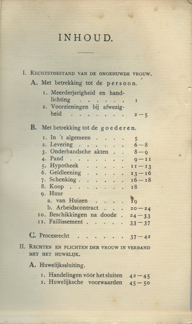 Nennstiehl, Pauline - Wettenboekje. Rechtsspreuken ten dienste der vrouw uit de meest voorkomende wetsbepalingen samengesteld