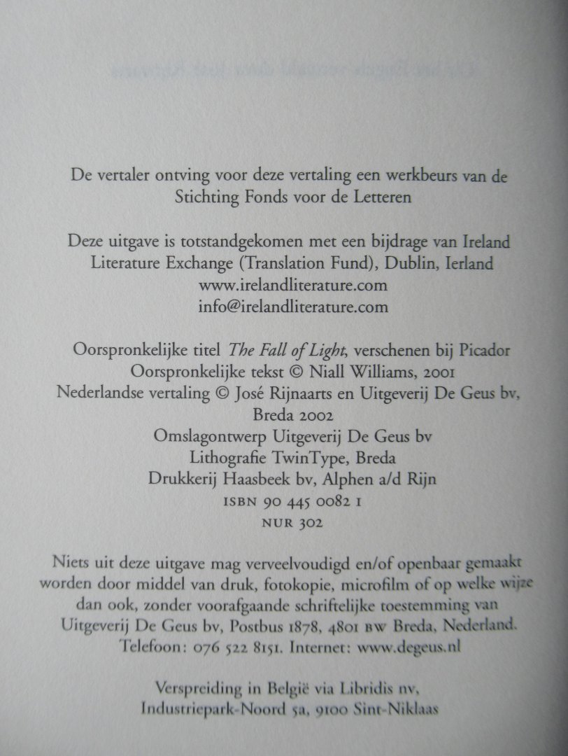 Williams, Niall - Hemelse muziek - Een beter leven