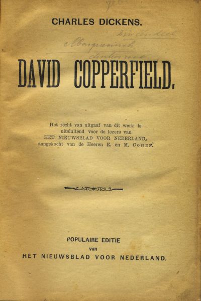 Dickens, Charles - David Copperfield (2 delen in één band)