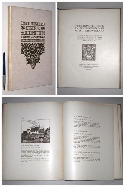 HUBERT, H.J. & NIEUWENKAMP, W.O.J., - Twee honderd etsen en houtsneden van W.O.J. Nieuwenkamp. Een geïllustreerde catalogus.aangevangen door H.J. Hubert en voltooid door W.O.J.N.